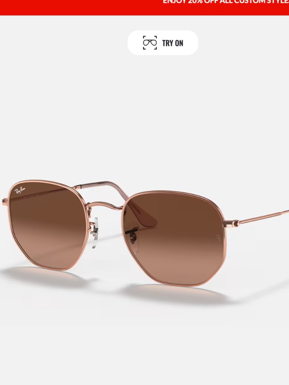 Raybans HEXAGONAL FLAT LENSES